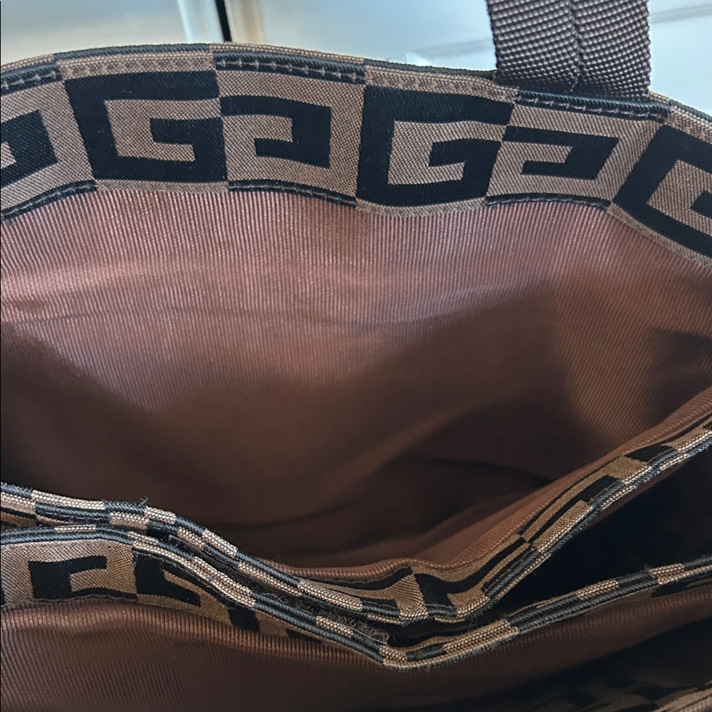 Givenchy Black And Brown Patterned Briefcase - image 5